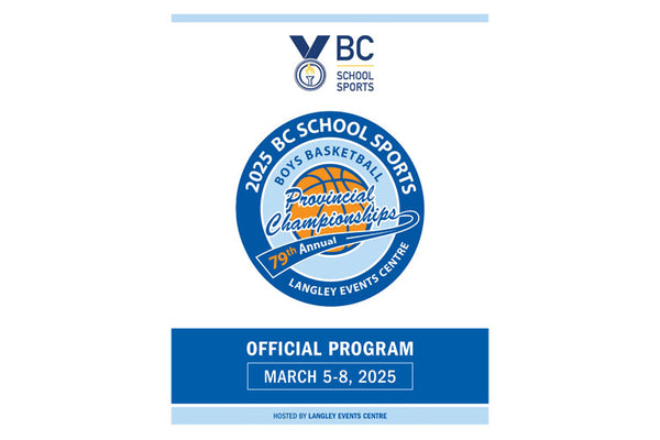 BC School Sports Boys Basketball Provincial Championships Program